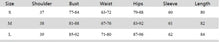 Load image into Gallery viewer, Size chart for Vintage Leather Dress including measurements for small, medium, and large sizes.