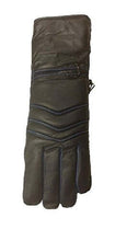 Cargar imagen en el visor de la galería, Reed Men's Premium Black Leather Motorcycle Gloves, Size Medium - High Quality Genuine Leather, Comfortable and Protective