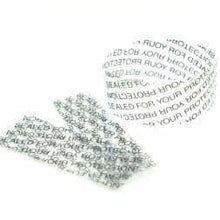 Cargar imagen en el visor de la galería, Clear REED shrink bands with tamper message 'Sealed for Your Protection' for 42-48mm caps, 250 units