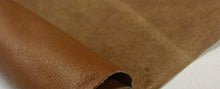 Cargar imagen en el visor de la galería, Leather hide in brown color, 8 x 11 inches, chrome tanned cow skin perfect for crafting leather garments and accessories.