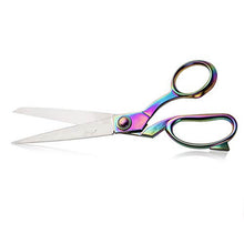 Cargar imagen en el visor de la galería, eZthings heavy duty scissors with colorful finish, ideal for cutting arts, craft fabrics, and upholstery projects.