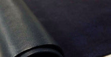 Cargar imagen en el visor de la galería, Premium leather hide in dark blue, ideal for leather crafts. Durable cow skin, 8x11 inches, versatile for various projects.