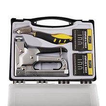 Charger l'image dans la galerie, eZthings Staple Gun Tool Set with 2400 Staples for Carpentry, Upholstery, and Decoration Projects.