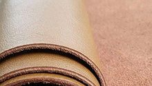 Cargar imagen en el visor de la galería, Leather hides in various colors for crafting, made from durable cow skins, measuring 8x11 inches, perfect for leather goods.