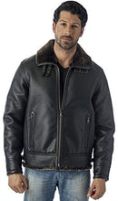 Cargar imagen en el visor de la galería, Men's Bomber Jacket - Shearling Style Coat | Reed Sports Wear