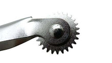 Cargar imagen en el visor de la galería, eZthings professional stitch marking spacer tool for leather and arts crafts, featuring a durable metal gear design for precise spacing.