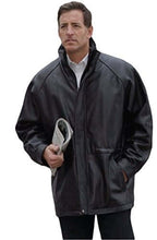 Load image into Gallery viewer, 34'' Raglan Reed Classic Men's Car Coat in Imported Lamb with zip-out lining for versatile style.