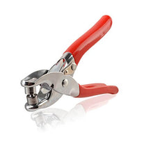 Cargar imagen en el visor de la galería, eZthings Professional Leather-Craft Punching Tool with red handle for precision leather crafting and stamping.