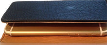 Cargar imagen en el visor de la galería, Reed Designer Cell Phone Belt Clip Case Holster Pouch with a gold iPhone partially visible, showcasing protection and style.