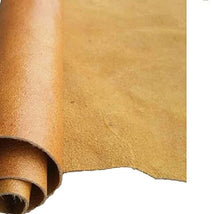 Cargar imagen en el visor de la galería, Leather hides in various colors, cow skins measuring 8 x 11 inches, ideal for crafting projects, chrome tanned finish, soft and versatile.