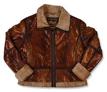 Load image into Gallery viewer, REED Women&#39;s Snake Leather Jacket - Imported
