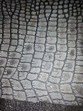 Load image into Gallery viewer, Close-up of exotic gray leather hide texture with reptile-like pattern, ideal for premium crafts and accessories.