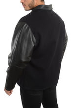 Cargar imagen en el visor de la galería, REED Men&#39;s Premium Straight Bottom Leather Wool Jacket Made in USA
