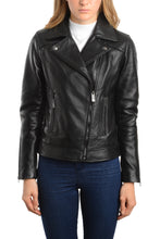 Cargar imagen en el visor de la galería, REED EST. 1950 Women&#39;s Jacket Genuine Lambskin Leather Biker Fashion Coat - Imported
