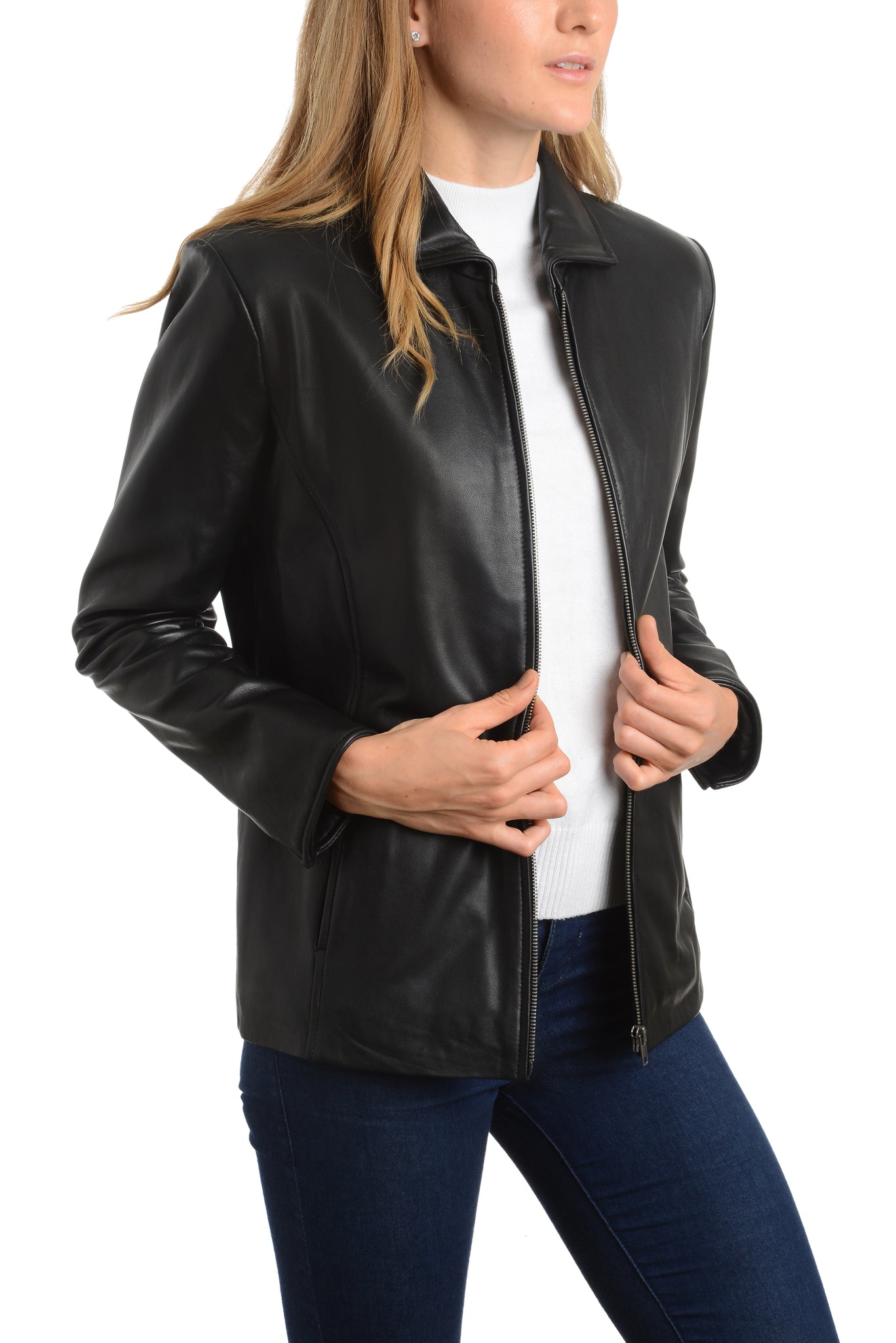 Leather Ladies Jacket at Rs 3800