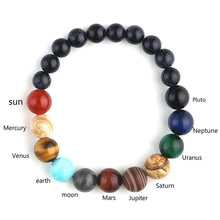 Cargar imagen en el visor de la galería, Pulsera Ocho Planetas Piedra Natural
