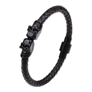 Classic Hand Woven Multi-Layered Leather Bracelet - Vegan leather - Imported