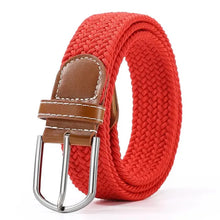 Load image into Gallery viewer, Elastic Leather Belt Alloy Buckle - Vegan leather - Imported
