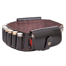 Load image into Gallery viewer, Cowhide Leather Shotshell Bandolier Belt Shotgun Shell Belt Ammunition Carrier
