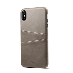 Couverture arrière de téléphone en cuir de luxe - Cuir végétalien - Importé