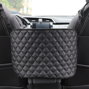 Précis : Organisateur de dossier de siège de support de sac à main de voiture en cuir de luxe - Cuir végétalien - Importé