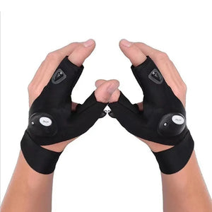 Gants de pêche avec lampe de poche