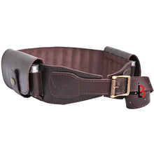 Load image into Gallery viewer, Cowhide Leather Shotshell Bandolier Belt Shotgun Shell Belt Ammunition Carrier
