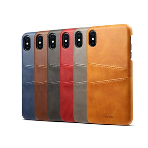 Couverture arrière de téléphone en cuir de luxe - Cuir végétalien - Importé