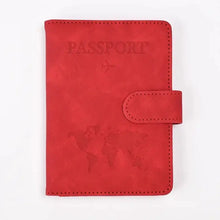 Load image into Gallery viewer, PU Leather Passport and Card Holder - Vegan leather - Imported
