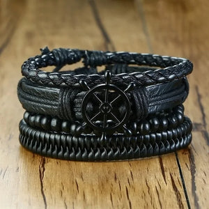 Braided Wrap Leather Bracelets