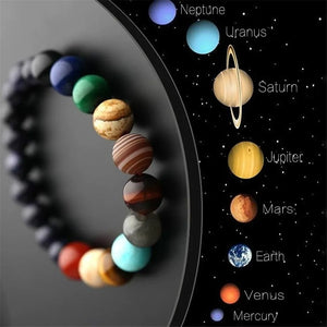 Pulsera Ocho Planetas Piedra Natural