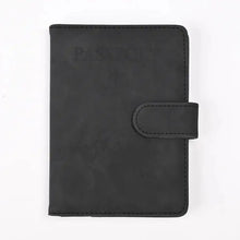 Load image into Gallery viewer, PU Leather Passport and Card Holder - Vegan leather - Imported
