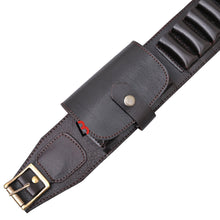 Load image into Gallery viewer, Cowhide Leather Shotshell Bandolier Belt Shotgun Shell Belt Ammunition Carrier
