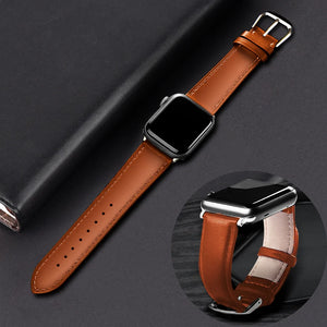 Brown Leather Band for Apple Watch