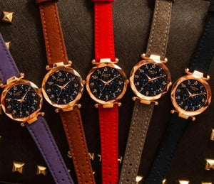 Montre Star Sky en cuir premium - Cuir végétalien importé