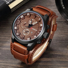 Load image into Gallery viewer, Male Leather Wristwatch
