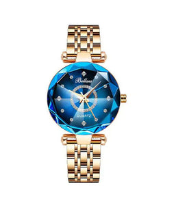 Reloj de flores de diamantes