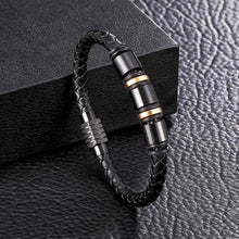 Load image into Gallery viewer, Classic Hand Woven Multi-Layered Leather Bracelet - Vegan leather - Imported
