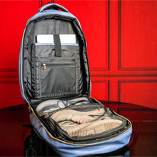 Load image into Gallery viewer, Baby Blue Tumbled Leather Commuter Bag
