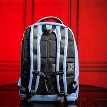 Load image into Gallery viewer, Baby Blue Tumbled Leather Commuter Bag
