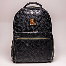 Charger l&#39;image dans la galerie, Black Monogram Leather Daily Commuter Bag (150 Made)
