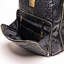 Charger l&#39;image dans la galerie, Black Monogram Leather Daily Commuter Bag (150 Made)
