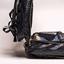 Charger l&#39;image dans la galerie, Black Monogram Leather Daily Commuter Bag (150 Made)
