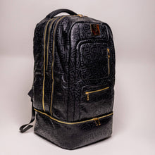 Load image into Gallery viewer, Black Monogram Leather Carry-On Backpack (Patented Signature Design)
