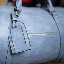 Load image into Gallery viewer, Baby Blue Luciano Leather Duffle Bag
