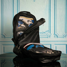 Load image into Gallery viewer, Black Leather Luxury Carry On Backpack (Patented Signature Design)
