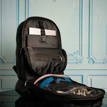 Load image into Gallery viewer, Black Leather Luxury Carry On Backpack (Patented Signature Design)
