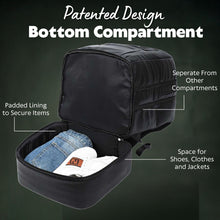 Load image into Gallery viewer, Grey Leather Luxury Carry-On Backpack (Patented Signature Design)
