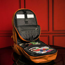 Load image into Gallery viewer, Brown Tumbled Leather Signature Bag Set (Signature Backpack and Duffle Bag)

