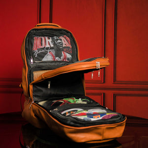 Brown Leather Luxury Carry-On Bag (Patented Signature Design)